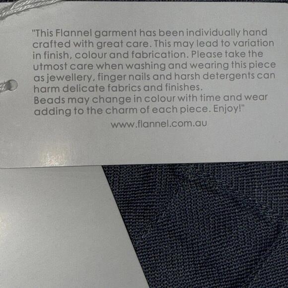 Flannel Brand Lightweight Organic Quiet Luxury Lined Wide Leg Slate Gray Pants 2 - Picture 7 of 15